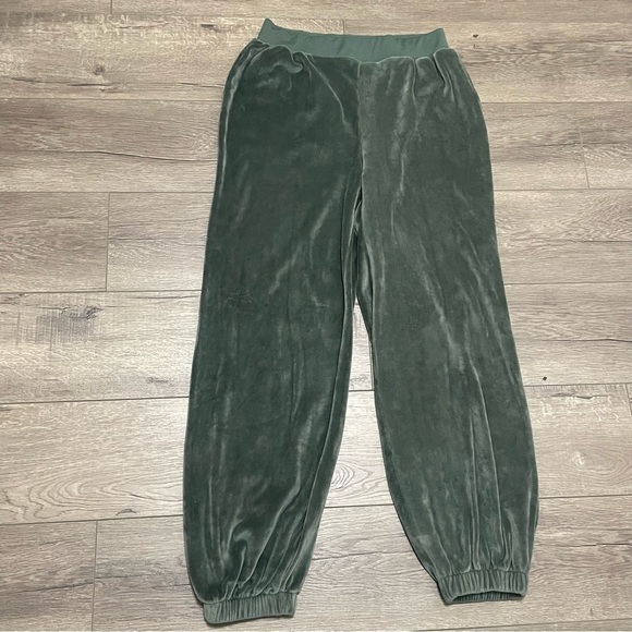 Summersalt Women's The Plush Velour Jogger Sz S Olive Green Pull On Pants. - Picture 2 of 7